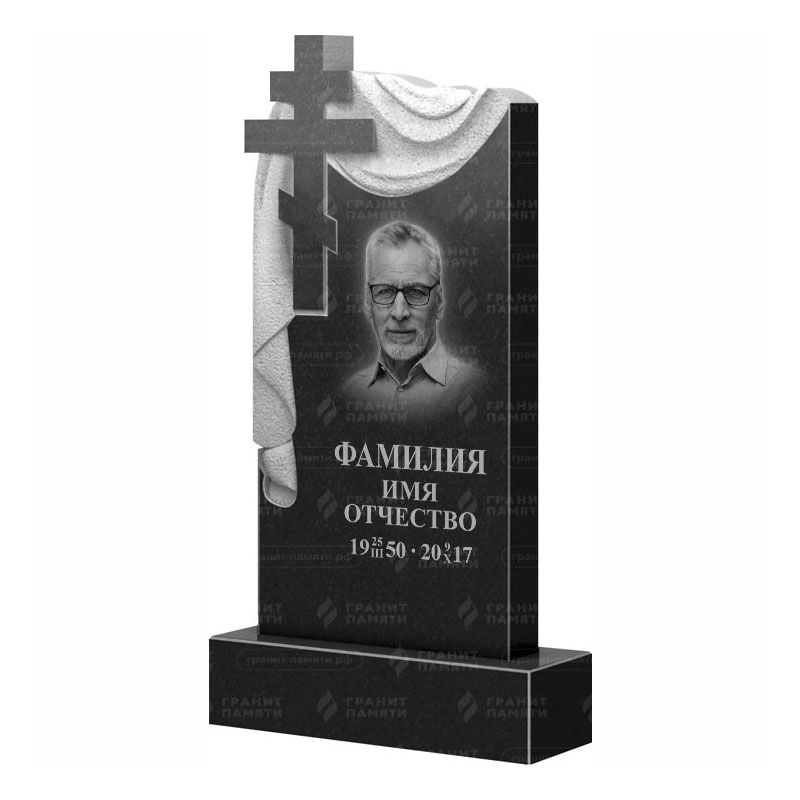 Памятники из гранита с крестом в Туле | Гранитный памятник ФГ-085