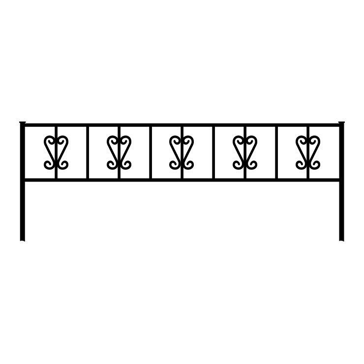 Металлические оградки, столы, скамейки в Туле | Оградка №8