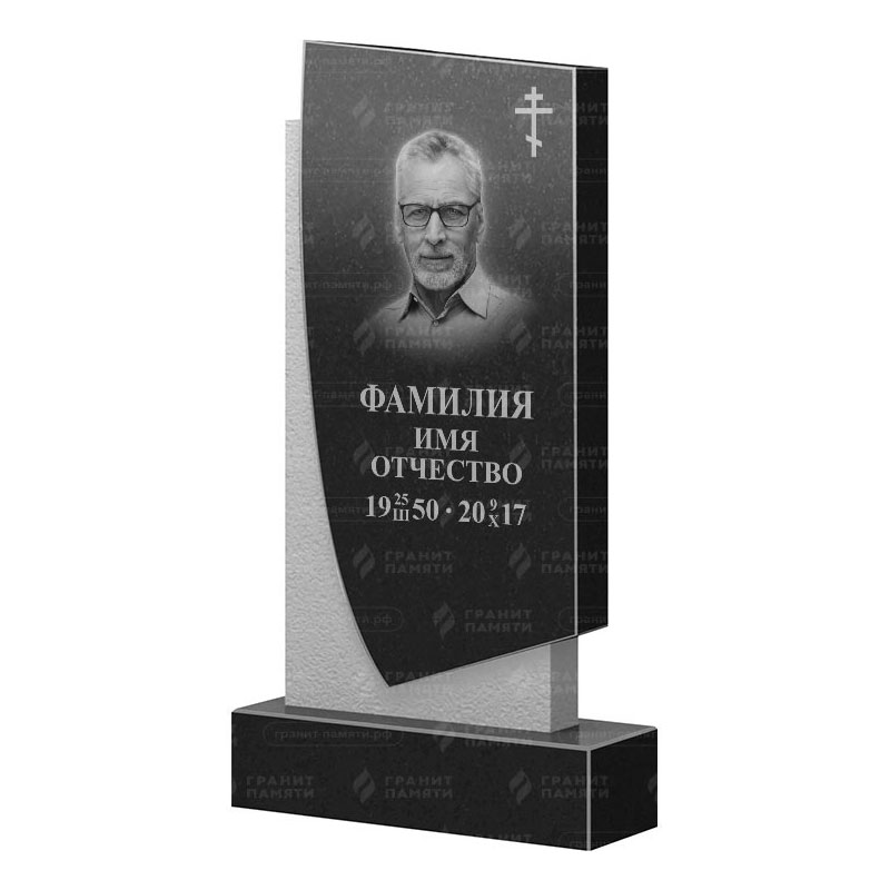 Памятники из гранита вертикальные в Туле | Гранитный памятник ФГ-075