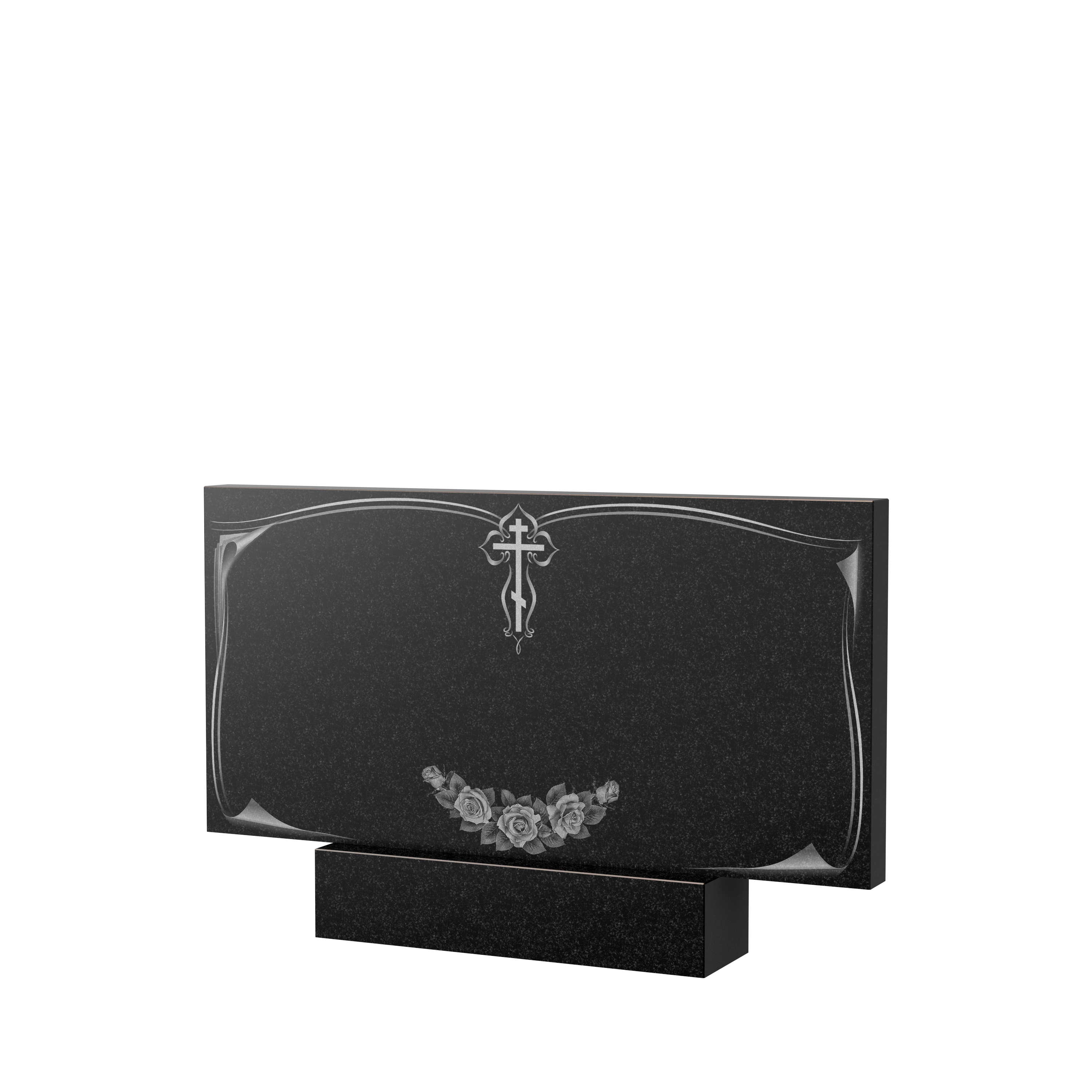 Гравировка на памятник в Туле | Художественное оформление на гранитную стелу, рисунок ГХО-001