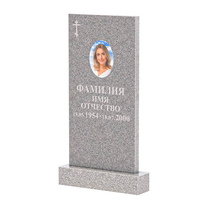 Памятники из цветного гранита в Туле | Памятник из Сибирского гранита прямой