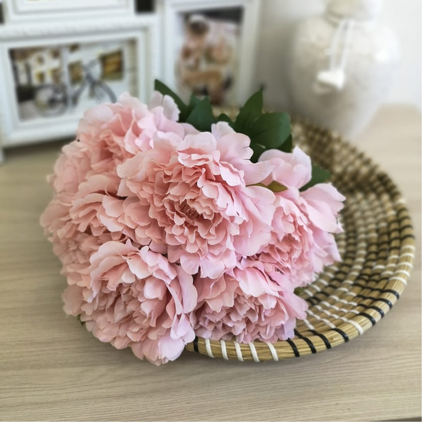 Искусственные цветы в Туле | Цветы искусственные «Пионы», розовые, букет