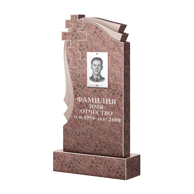 Гранитные памятники в Туле | Памятник из гранита Розалия Pink ФГЦ-081