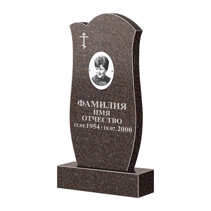 Памятники из цветного гранита в Туле | Памятник из гранита Карел Brown ФГЦ-039