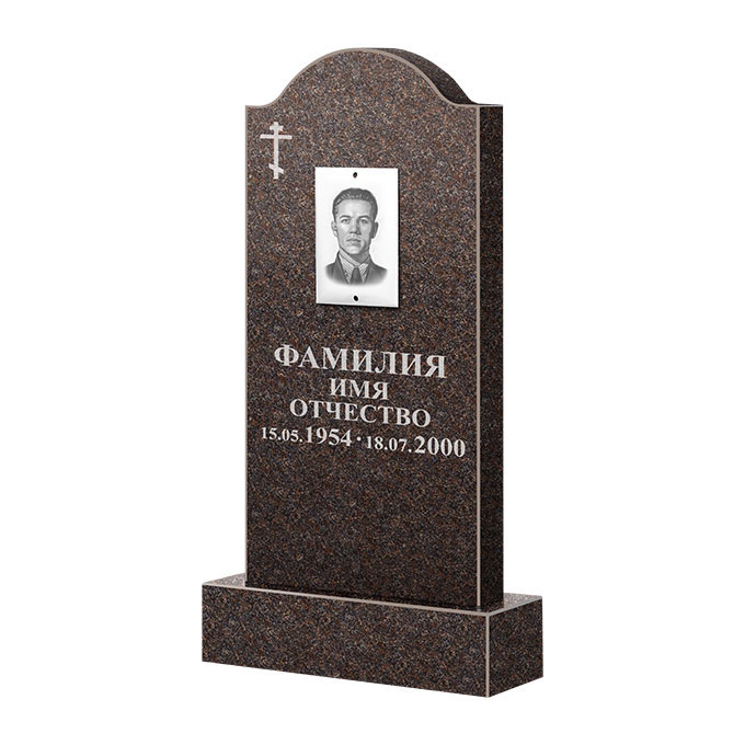 Памятники из цветного гранита в Туле | Памятник из гранита Карел Brown ФГЦ-012