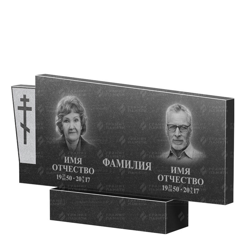Памятники из гранита двойные в Туле | Двойной гранитный памятник ФГ-137