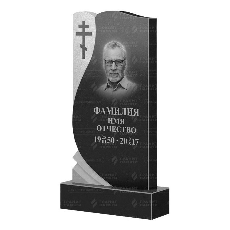 Памятники из гранита вертикальные в Туле | Гранитный памятник ФГ-169