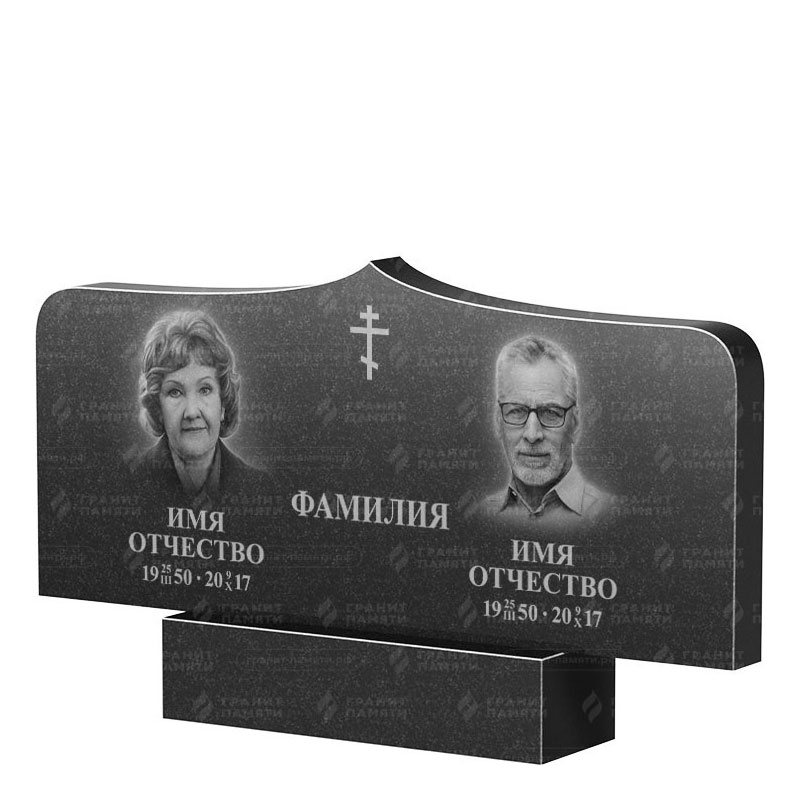 Гранитные памятники в Туле | Двойной гранитный памятник ФГ-260