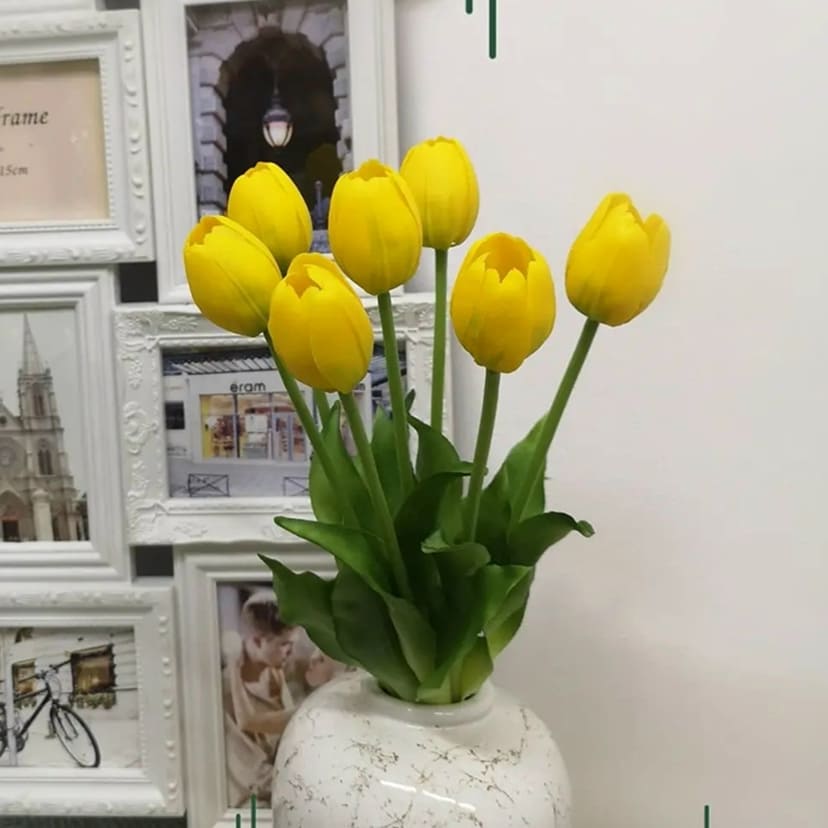 Искусственные цветы в Туле | Цветы искусственные «Тюльпаны», желтые, букет