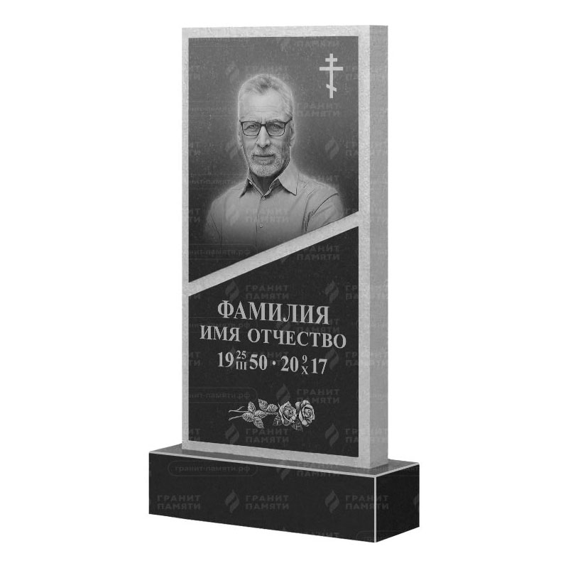 Памятники из гранита вертикальные в Туле | Гранитный памятник ФГ-164