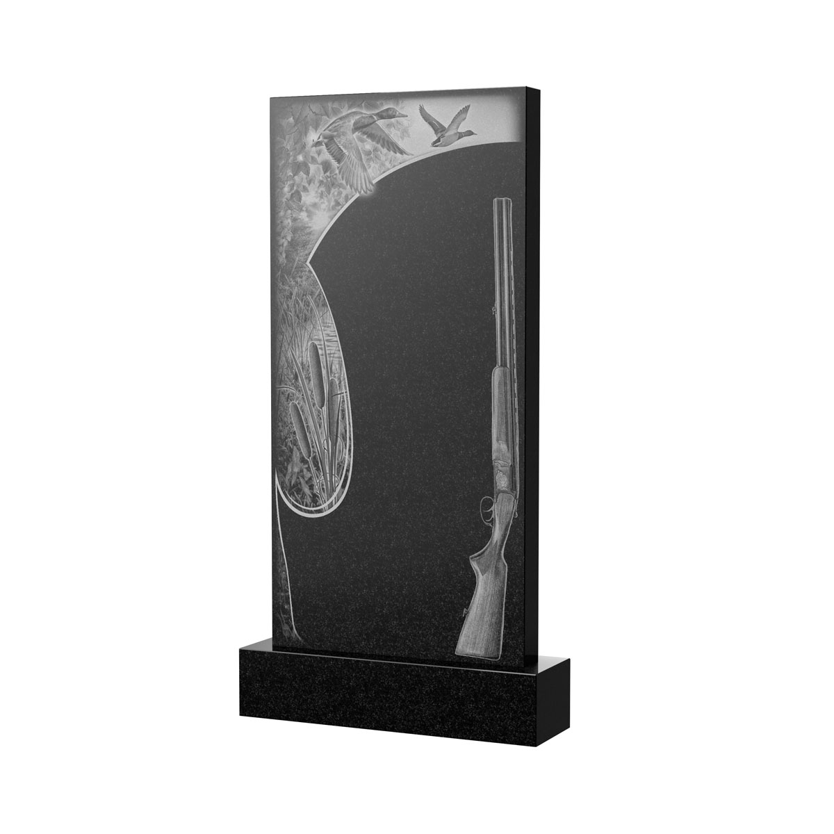 Гравировка на памятник в Туле | Художественное оформление на гранитную стелу, рисунок ВХО-052