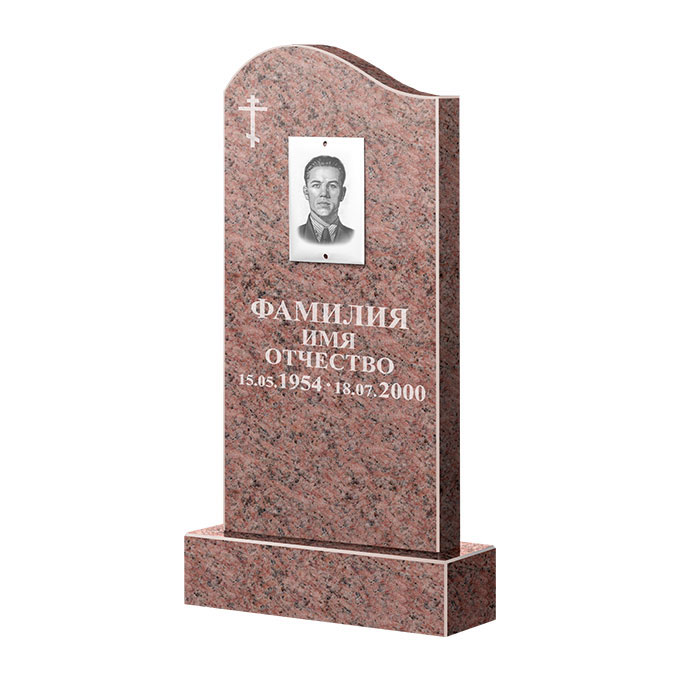 Памятники из цветного гранита в Туле | Памятник из гранита Розалия Pink ФГЦ-030