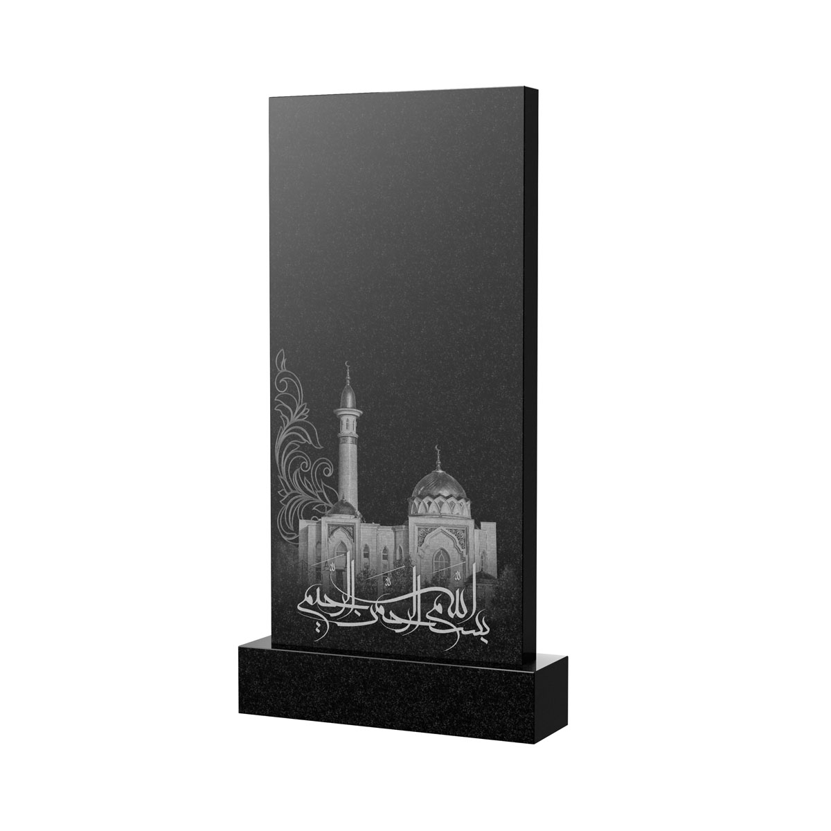 Гравировка на памятник в Туле | Художественное оформление на гранитную стелу, рисунок ВХО-046