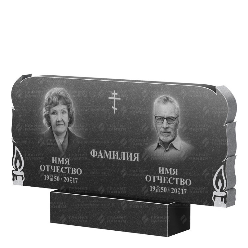 Памятники из гранита двойные в Туле | Двойной гранитный памятник ФГ-133