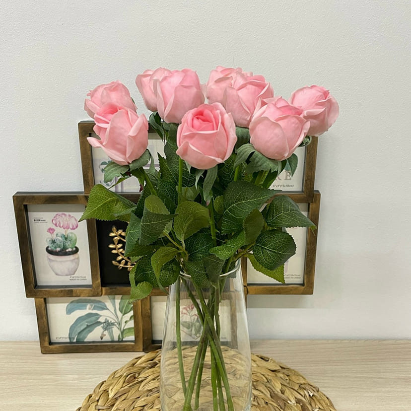 Искусственные цветы в Туле | Цветок искусственный «Роза», нежно-розовая, одиночный