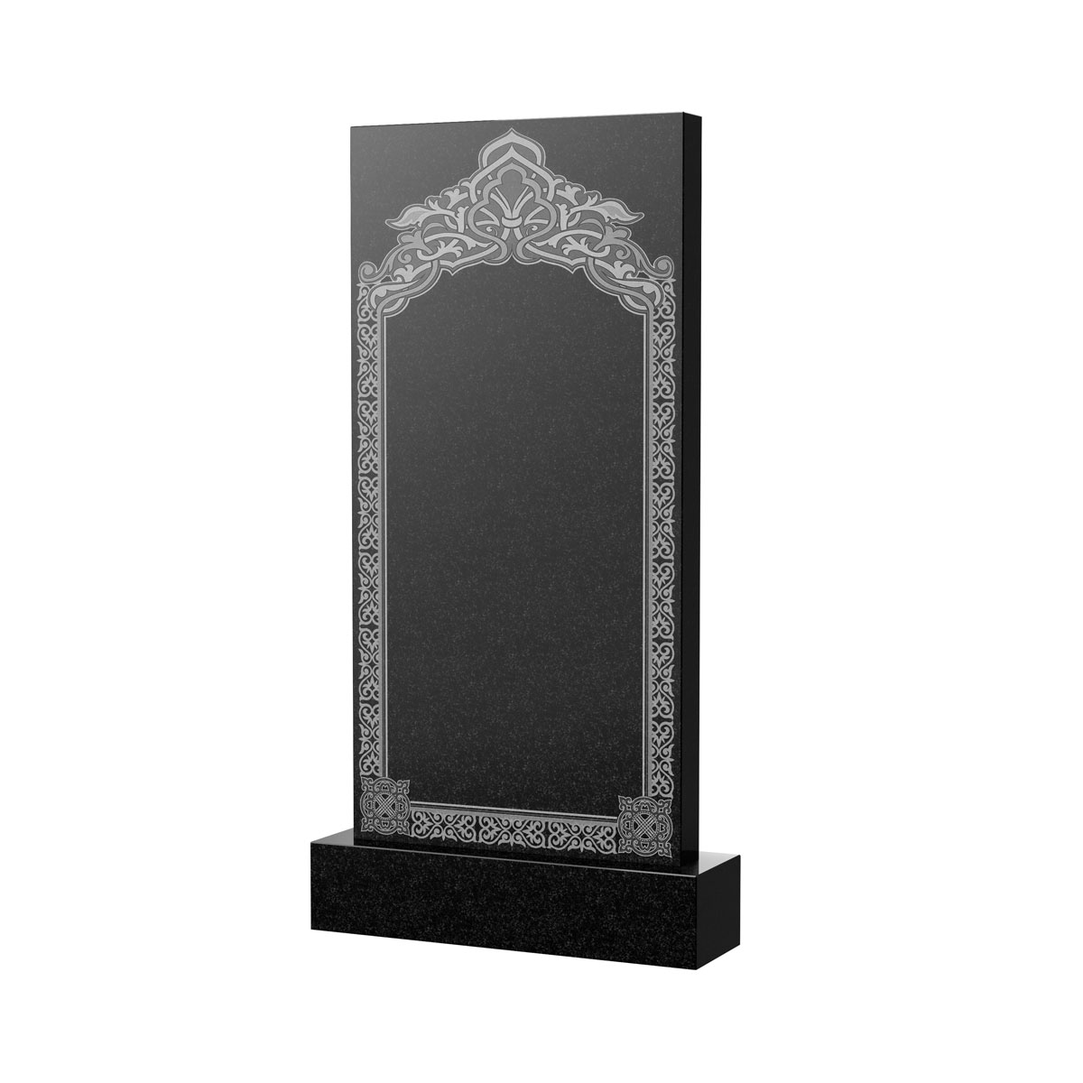 Гравировка на памятник в Туле | Художественное оформление на гранитную стелу, рисунок ВХО-044