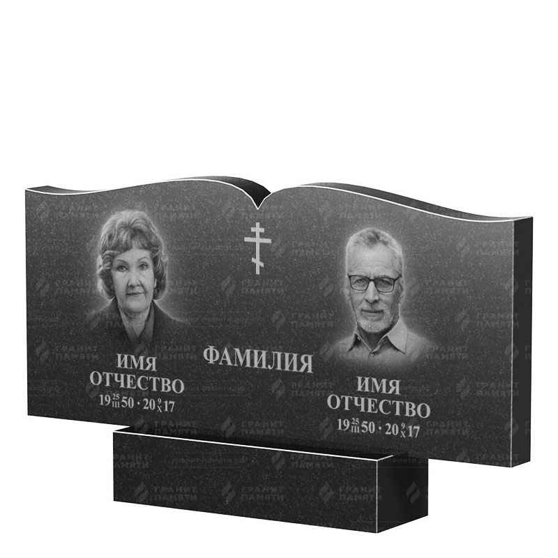 Гранитные памятники в Туле | Двойной гранитный памятник ФГ-259