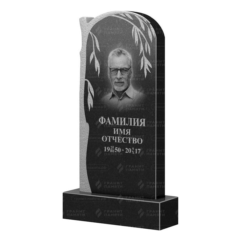 Памятники из гранита с деревом в Туле | Гранитный памятник ФГ-090