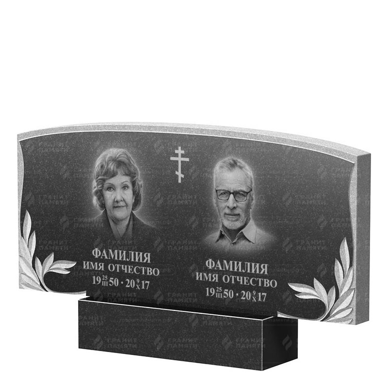 Памятники из гранита двойные в Туле | Двойной гранитный памятник ФГ-135