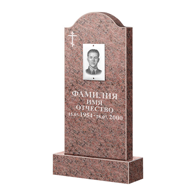 Памятники из цветного гранита в Туле | Памятник из гранита Розалия Pink ФГЦ-012