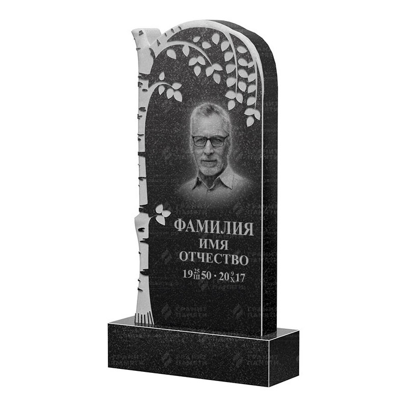 Памятники из гранита с деревом в Туле | Гранитный памятник ФГ-091