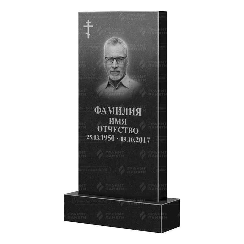 Памятники из гранита классические в Туле | Гранитный памятник Прямой