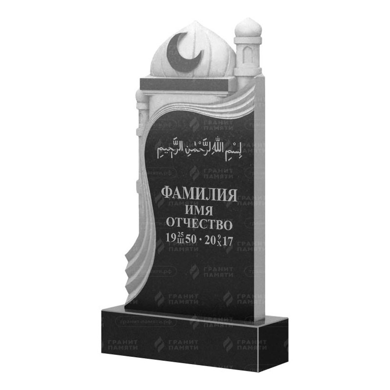 Мусульманские памятники на могилу в Туле | Гранитный памятник ФГ-228