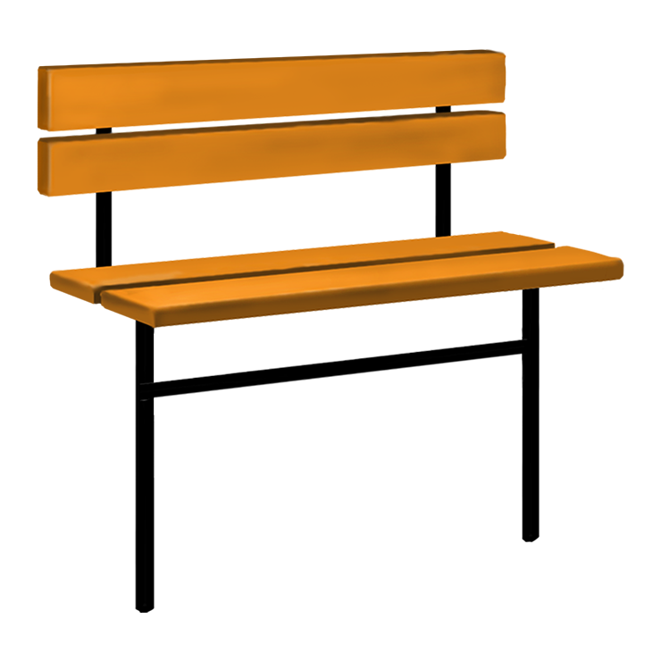 Металлические оградки, столы, скамейки в Туле | Скамейка №3 со спинкой