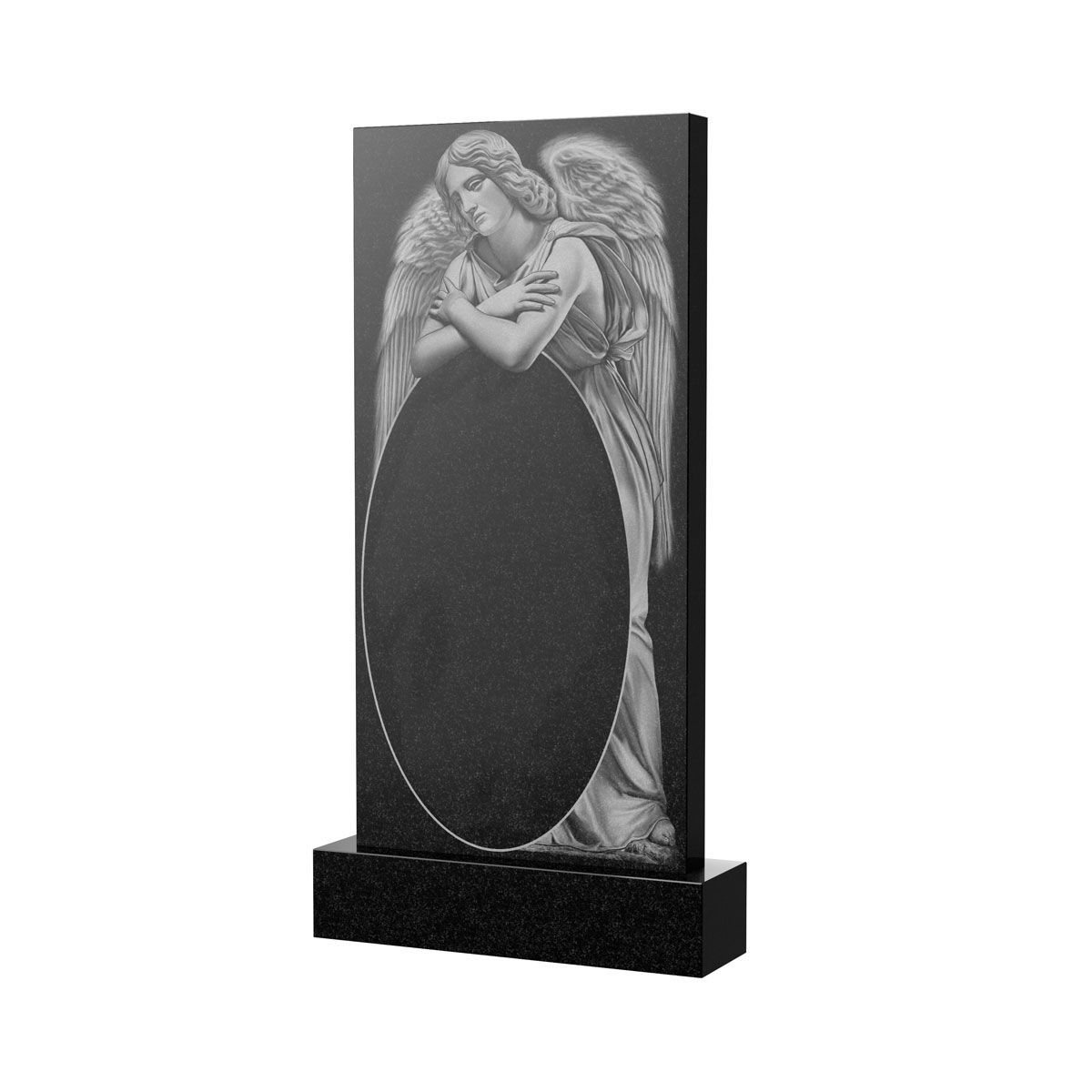 Гравировка на памятник в Туле | Художественное оформление на гранитную стелу, рисунок ВХО-016