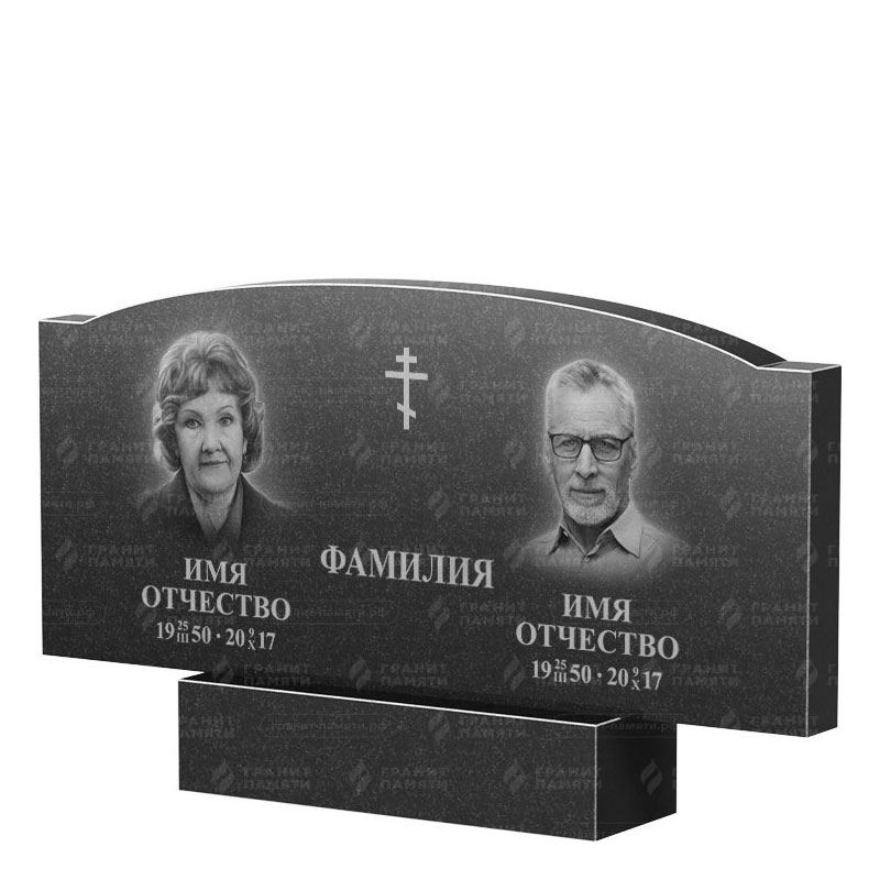 Гранитные памятники в Туле | Двойной гранитный памятник ФГ-257