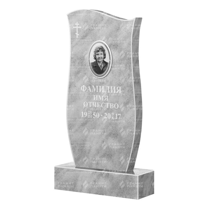 Бюджетные памятники в Туле | Мраморный памятник ФМ-033