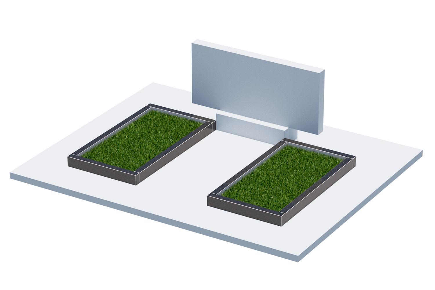 Цветники и надгробные плиты в Туле | Цветник Автономный, 2 шт