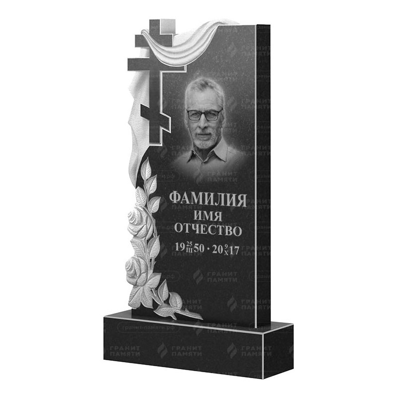 Памятники из гранита вертикальные в Туле | Гранитный памятник ФГ-189