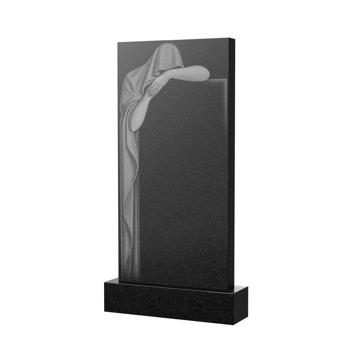 Гравировка на памятник в Туле | Художественное оформление на гранитную стелу, рисунок ВХО-036