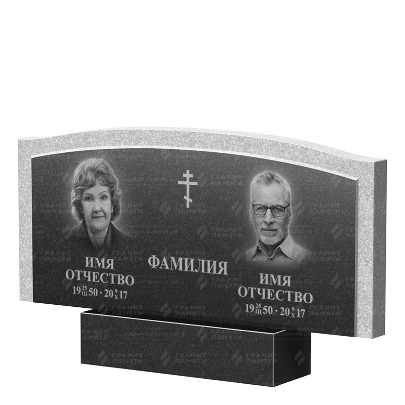 Памятники из гранита двойные в Туле | Двойной гранитный памятник ФГ-131