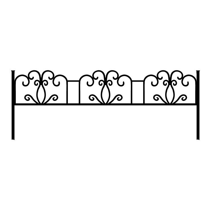 Металлические оградки, столы, скамейки в Туле | Оградка №4