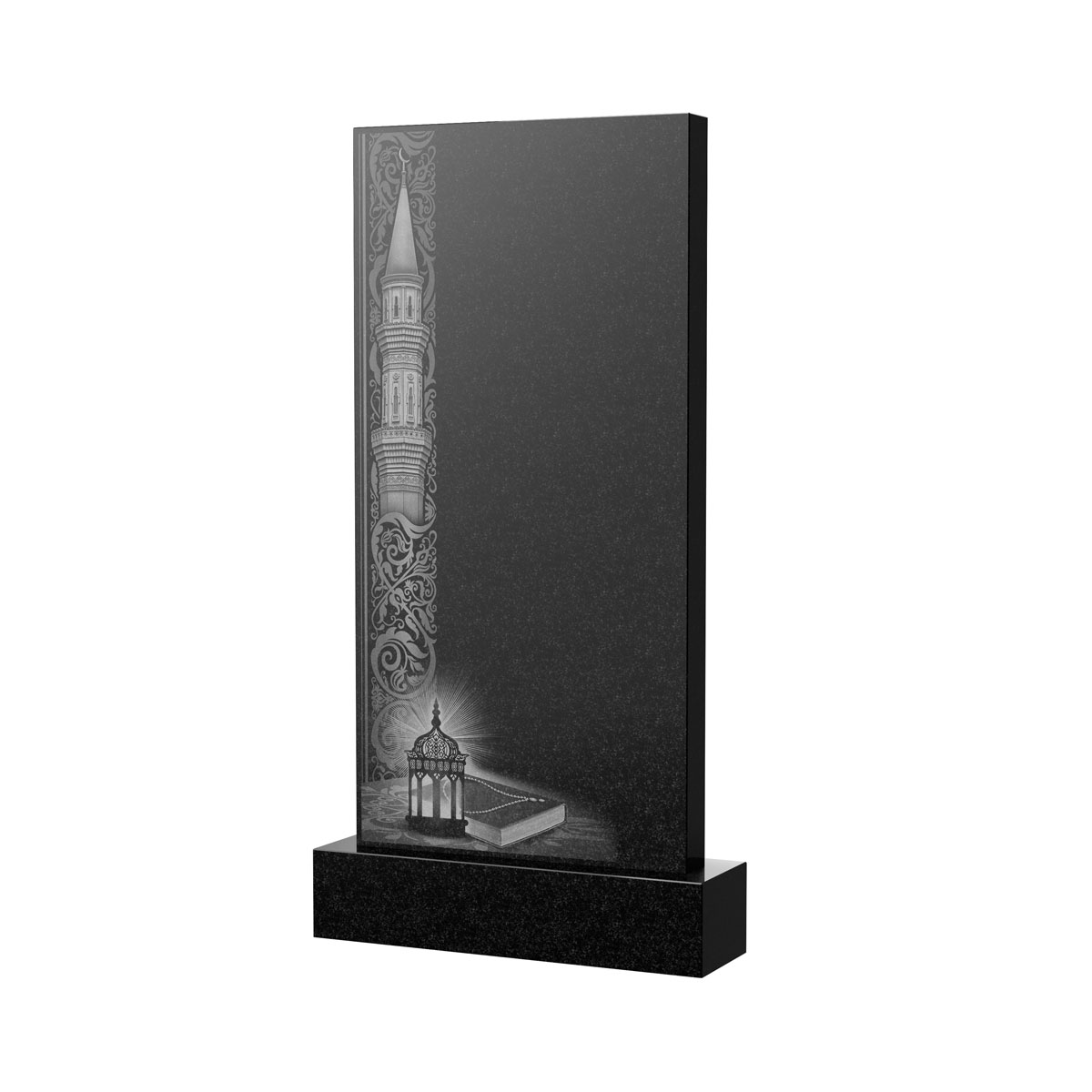 Гравировка на памятник в Туле | Художественное оформление на гранитную стелу, рисунок ВХО-038