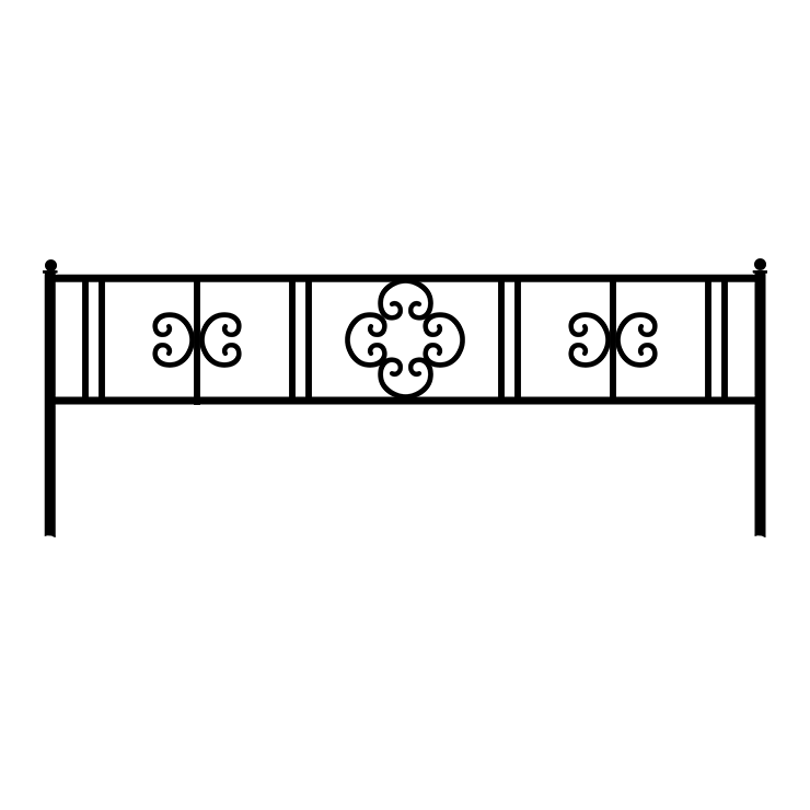 Кованые изделия в Туле | Кованая оградка ОГ.006