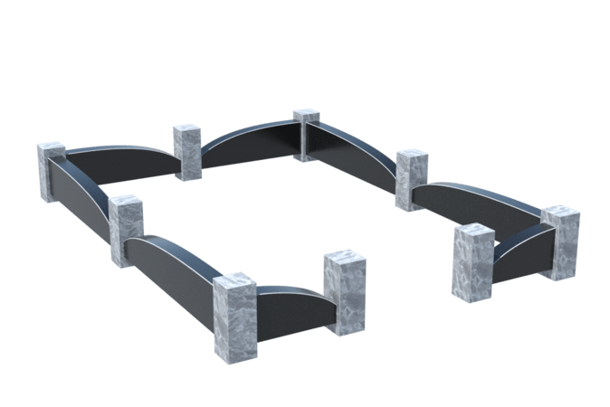 Цоколи на могилу в Туле | Цоколь на могилу №0041