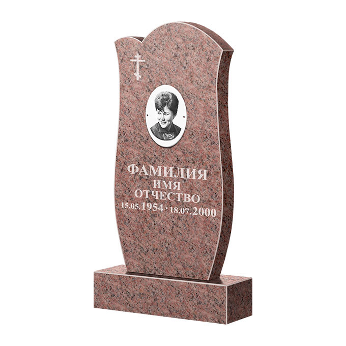 Памятники из цветного гранита в Туле | Памятник из гранита Розалия Pink ФГЦ-039